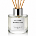 Nordic Forest Reed Diffuser by William Alexander, pine and cedarwood Christmas home fragrance