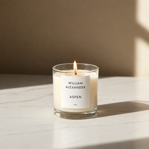 William Alexander Aspen Winter Pine Christmas Candle 220g - pine, fir and sandalwood soy candle