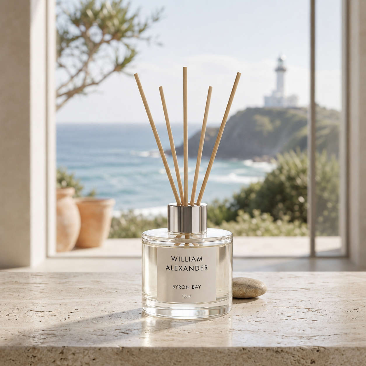 Byron Bay Reed Diffuser lifestyle shot