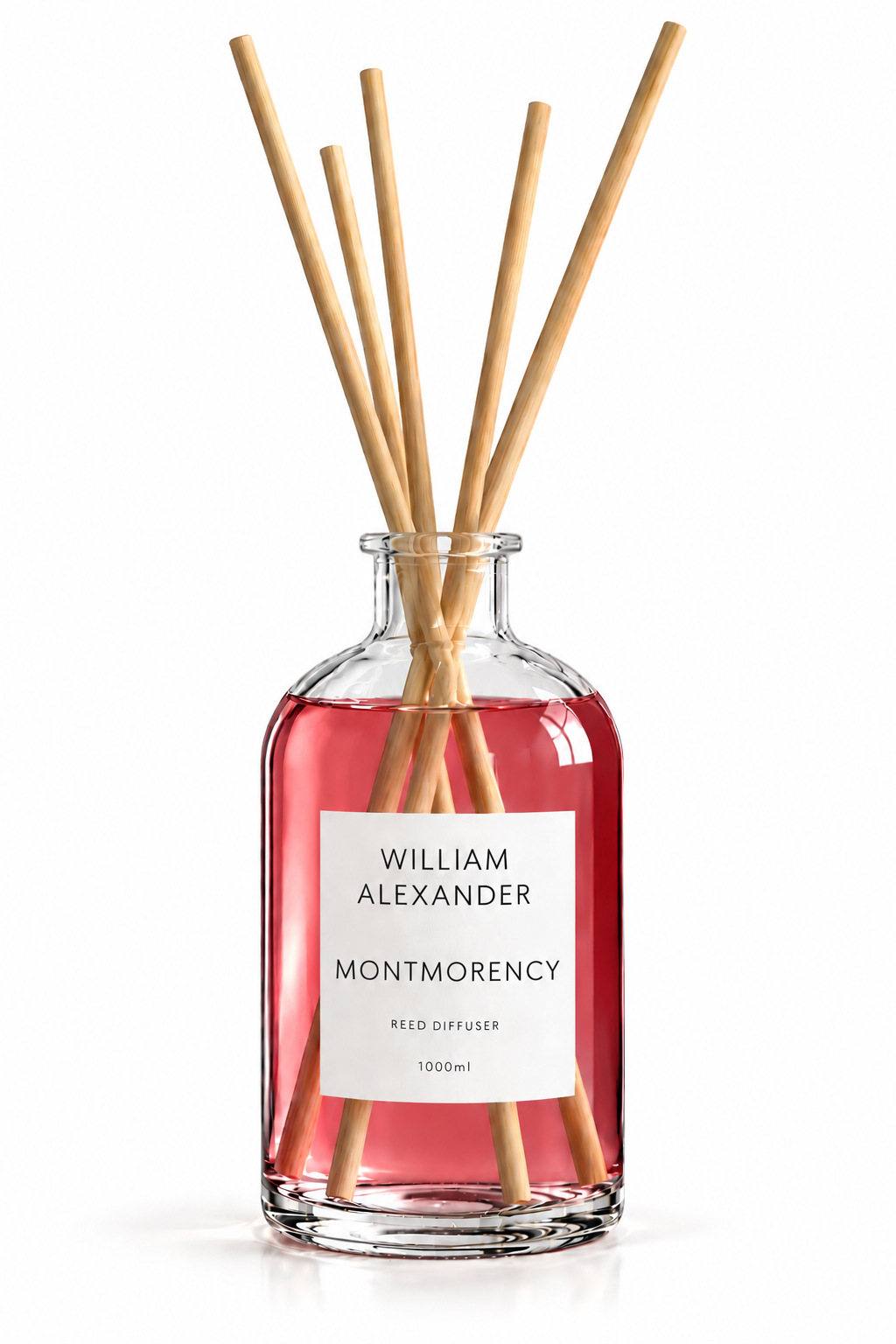 William Alexander Montmorency Large Reed Diffuser 1000ml with long reeds - black cherry and vanilla