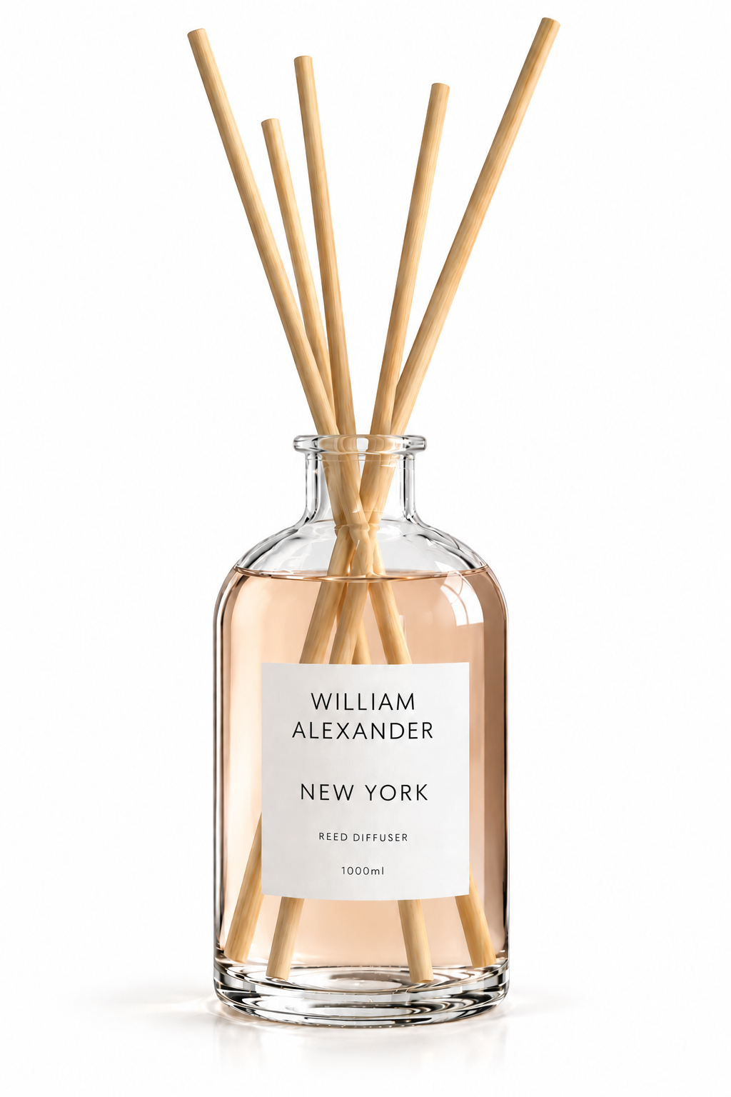 William Alexander New York 540 Large Reed Diffuser 1000ml with long reeds - saffron and amber