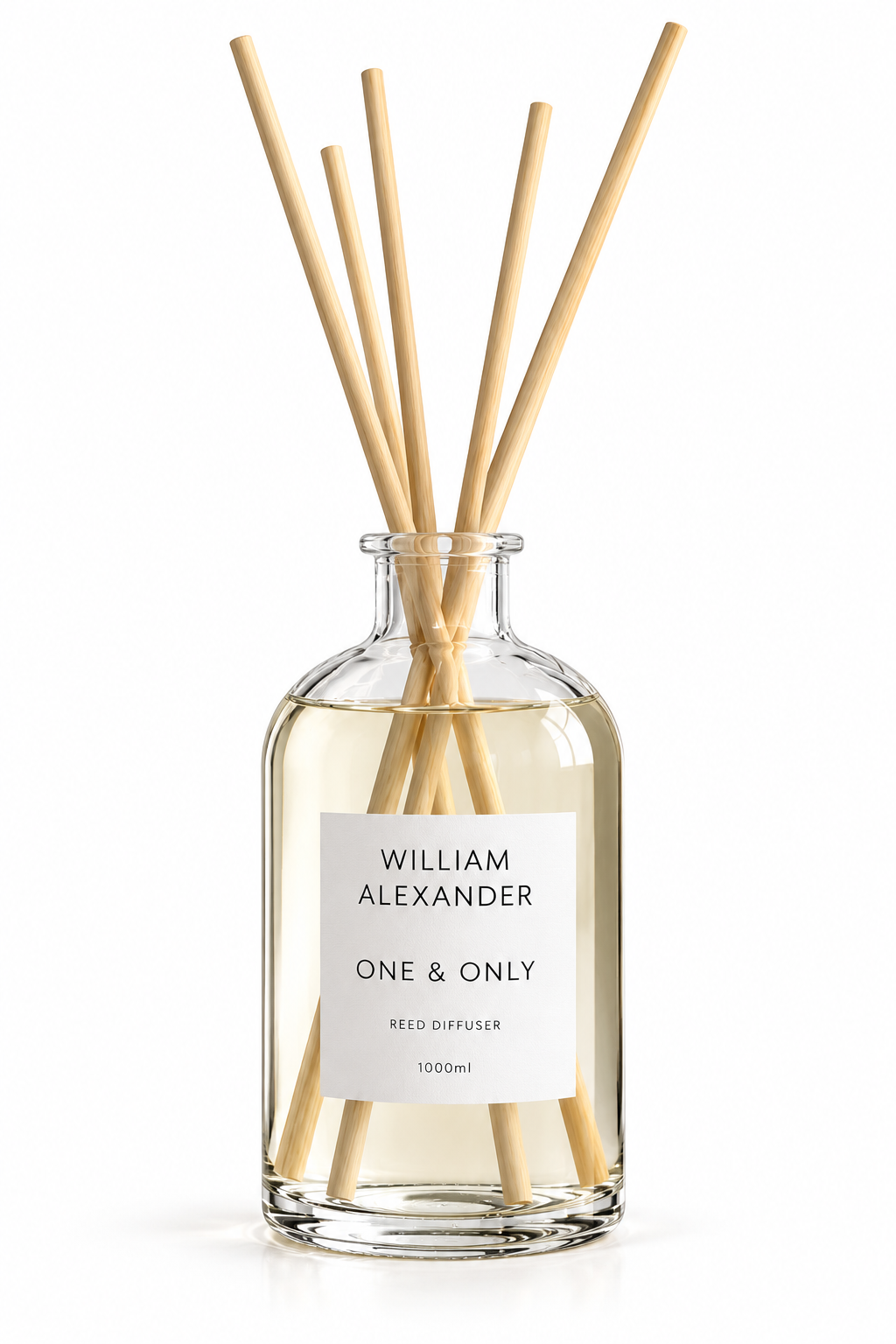 William Alexander One & Only Large Reed Diffuser 1000ml with long reeds - blackcurrant and birch