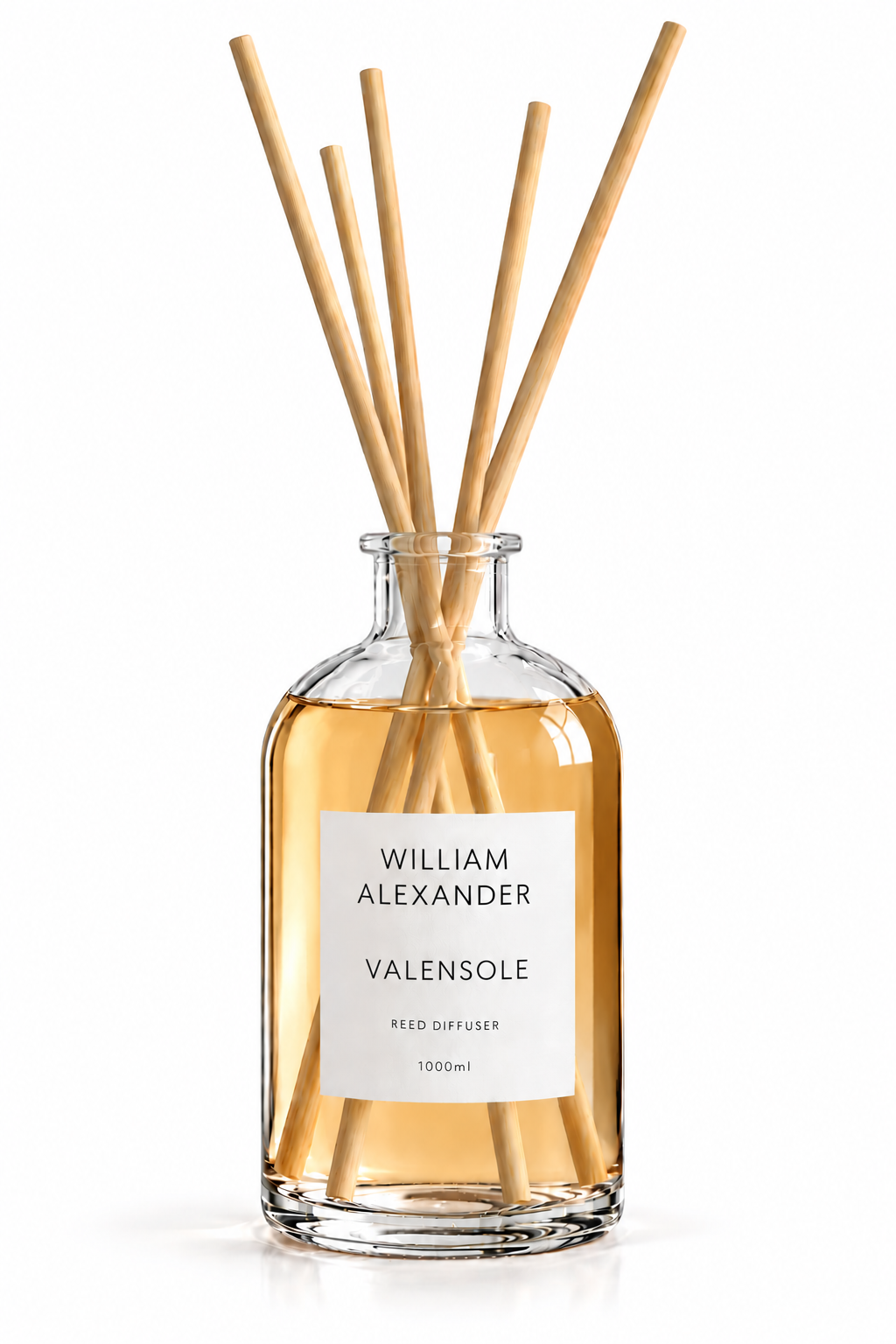 William Alexander Valensole Large Reed Diffuser 1000ml with long reeds - amber and lavender