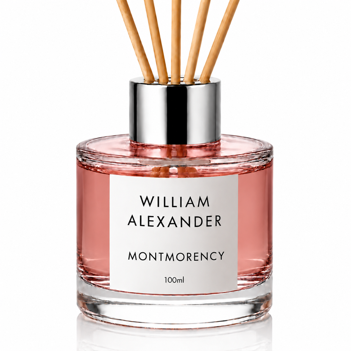 William Alexander Montmorency Black Cherry and Vanilla Reed Diffuser 120ml with rattan reeds