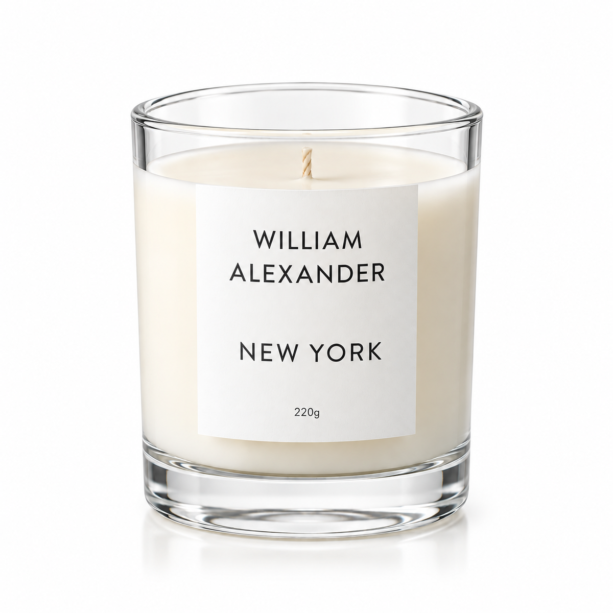 William Alexander New York 540 Saffron & Amber Luxury Soy Candle 220g - saffron, jasmine and amber scented candle